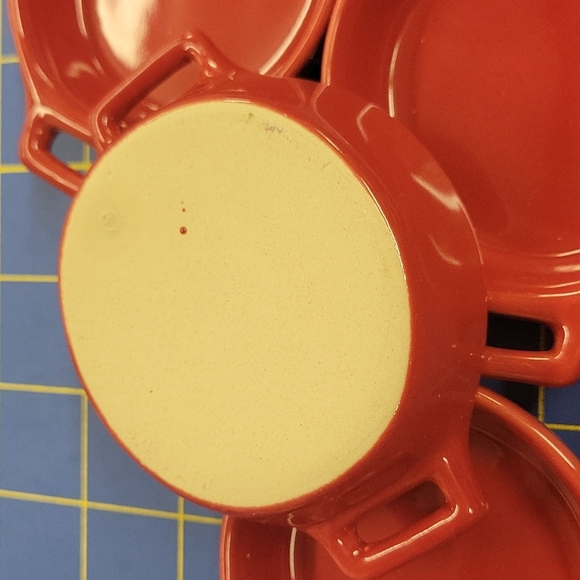 Porcelain Pan Shaped Mini Tasters Set of 4 - 3.9" x 2.9" x 0.89" - Picture 3 of 3